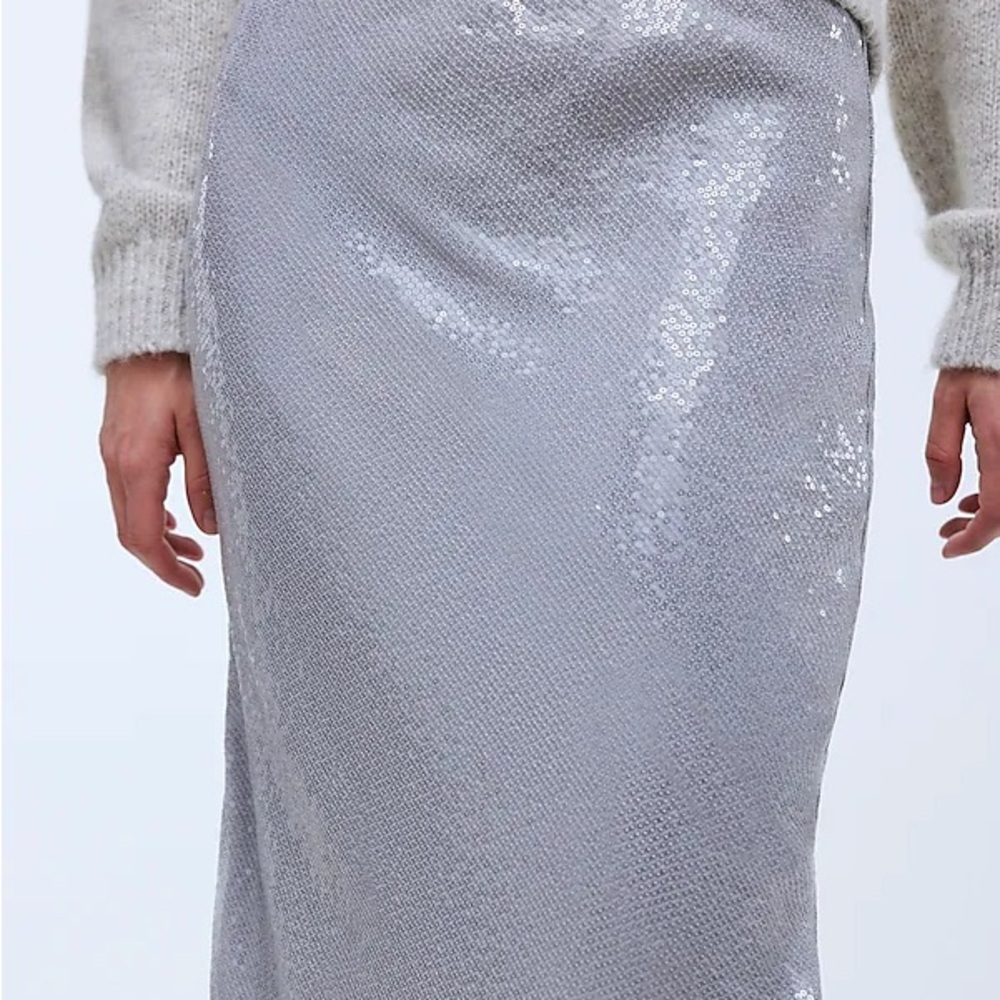 Madewell Sequin Midi Skirt in Solstice
